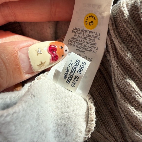 Aerie Très Chic Sweatshirt Heathered Taupe - Picture 13 of 13